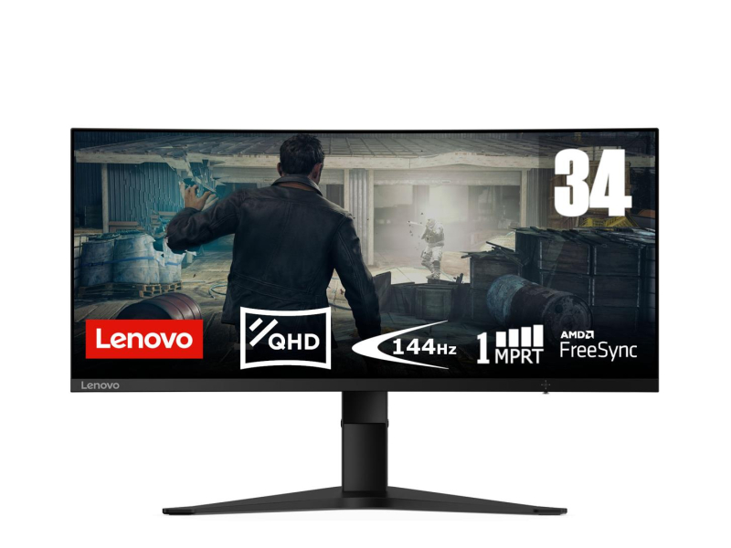 Lenovo G34w-10 czarny Curved